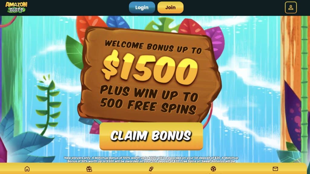 Amazon Slots website screenshot