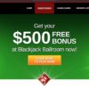 Blackjack Ballroom $500 Free Deposit Bonus