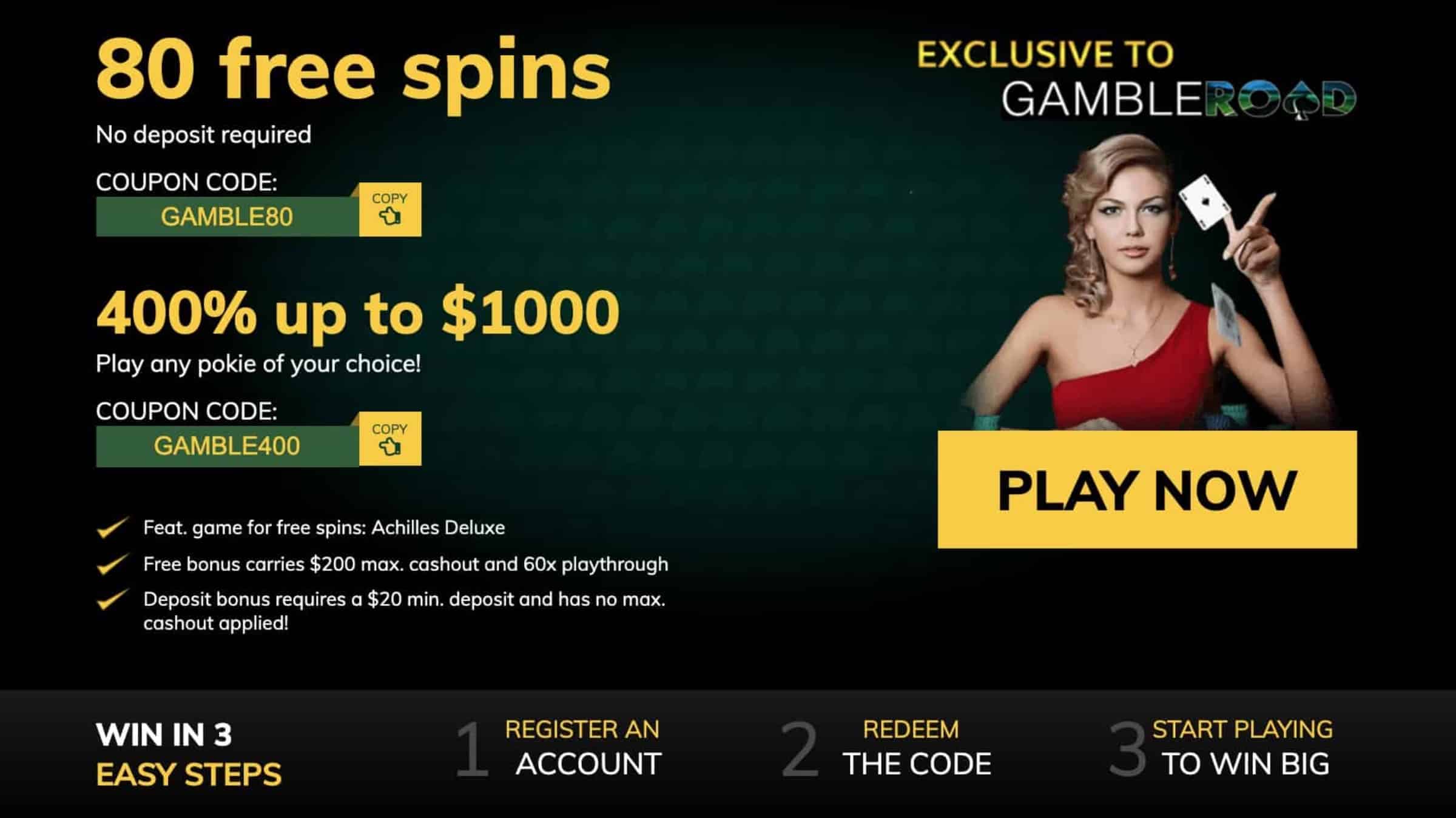 Casino Action Bonus : Get $/£/€ 1,250 Free on Deposit