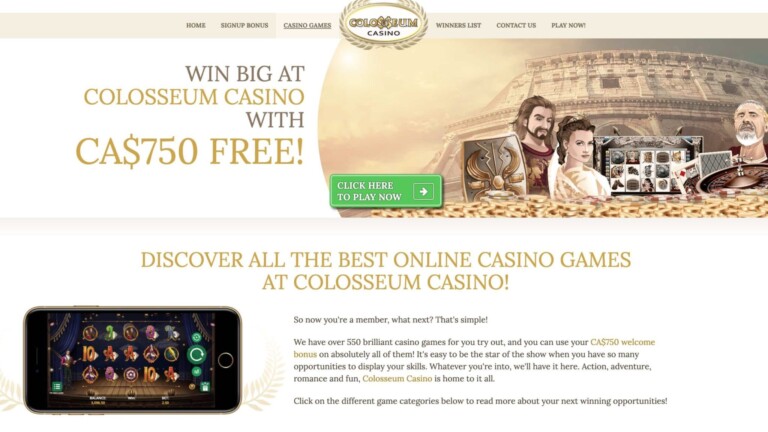 Colosseum Casino Review: Legit or a Roman Ruin?