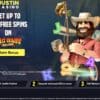 Justin Casino website screenshot