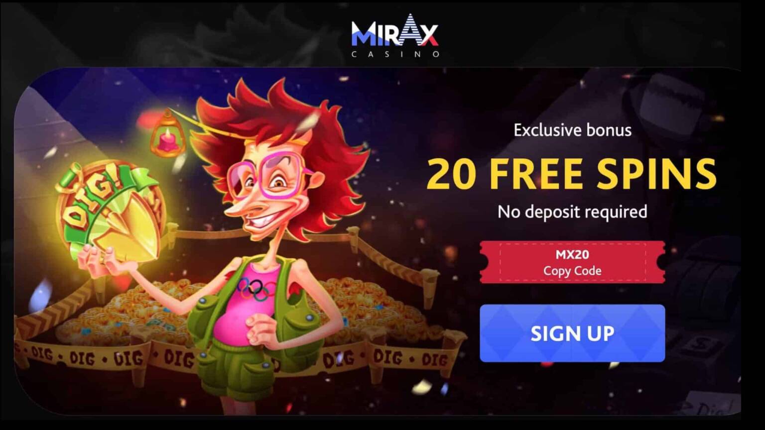 mirax casino 35 free spins
