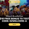 Ozwin Casino : 200% up to AU$2000 deposit bonus
