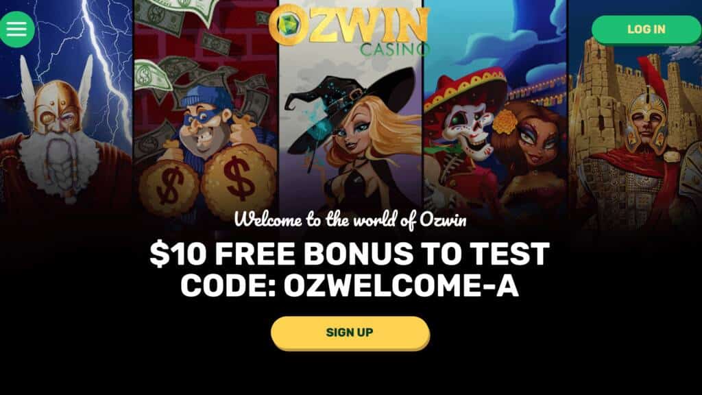 Ozwin Casino $10Free +A$2000 Deposit Bonus