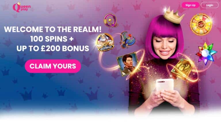 QueenPlay Casino : $/€/£ 200 Deposit Bonus + 200 Spins