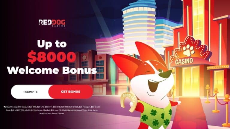 Red Dog Casino : $8,000 Free Deposit Bonus