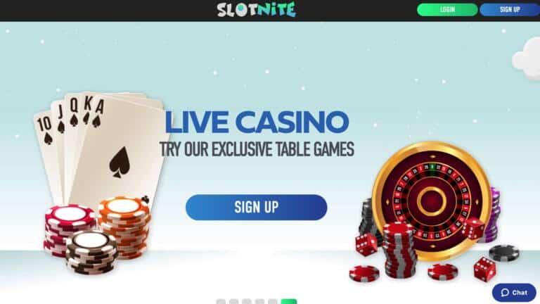 Slotnite Casino : 15 Free Spins + €/CAD500 on Deposit