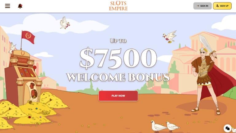 Slots Empire: Get $7500 In Deposit Bonuses