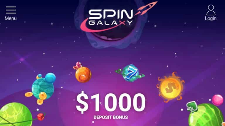 Spin Galaxy: Claim $1000 Bonus + 70 Spins!