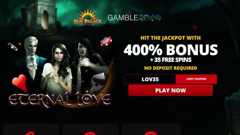 Sun Palace Casino : get 400% deposit Bonus + 35 Spins