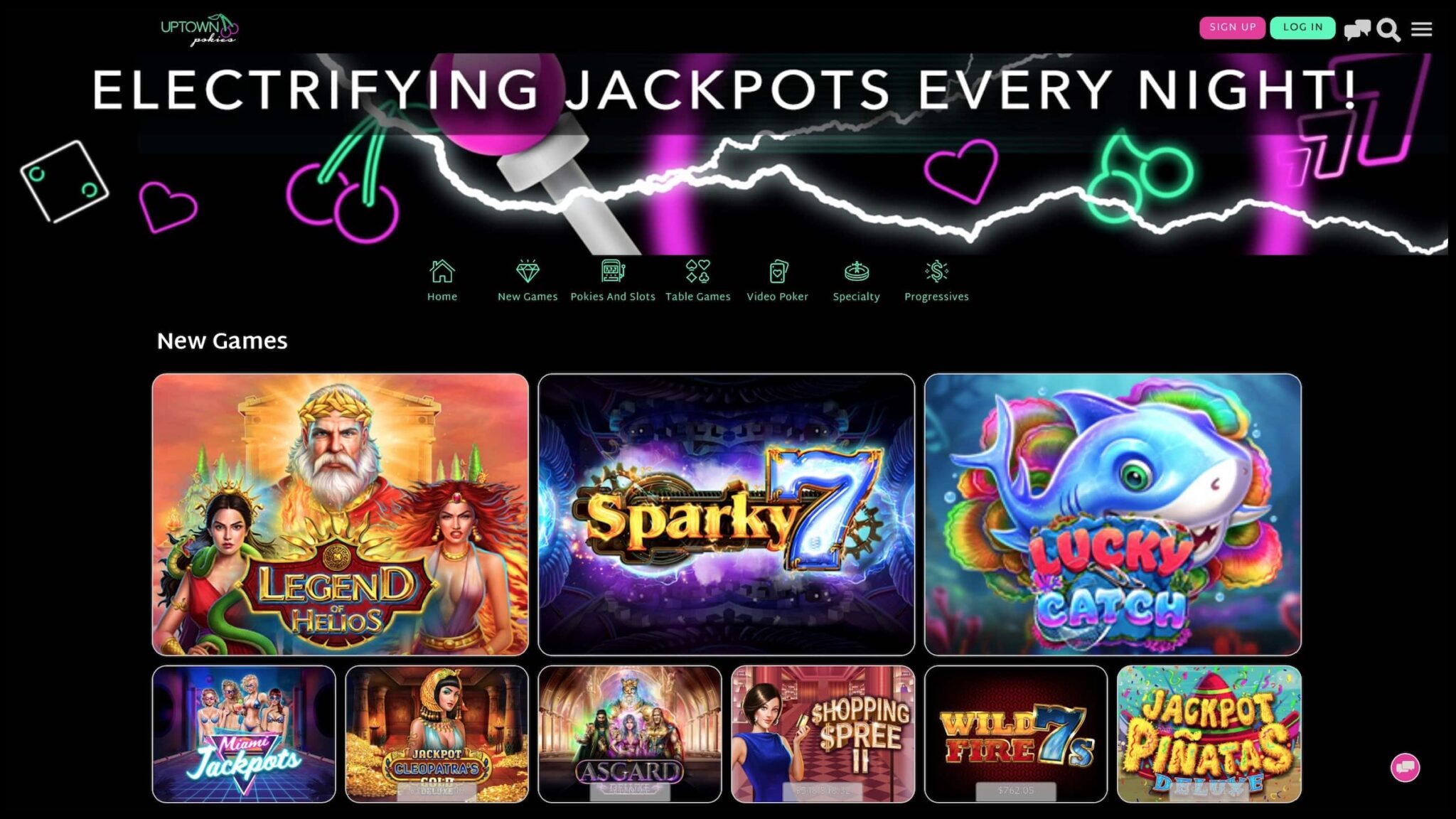 Uptown Pokies Casino Screenshot