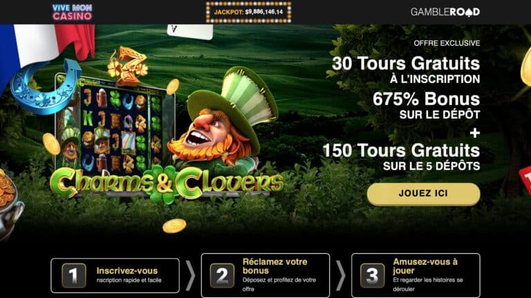 Vive Mon Casino : 30 Spins + 675% on Deposit